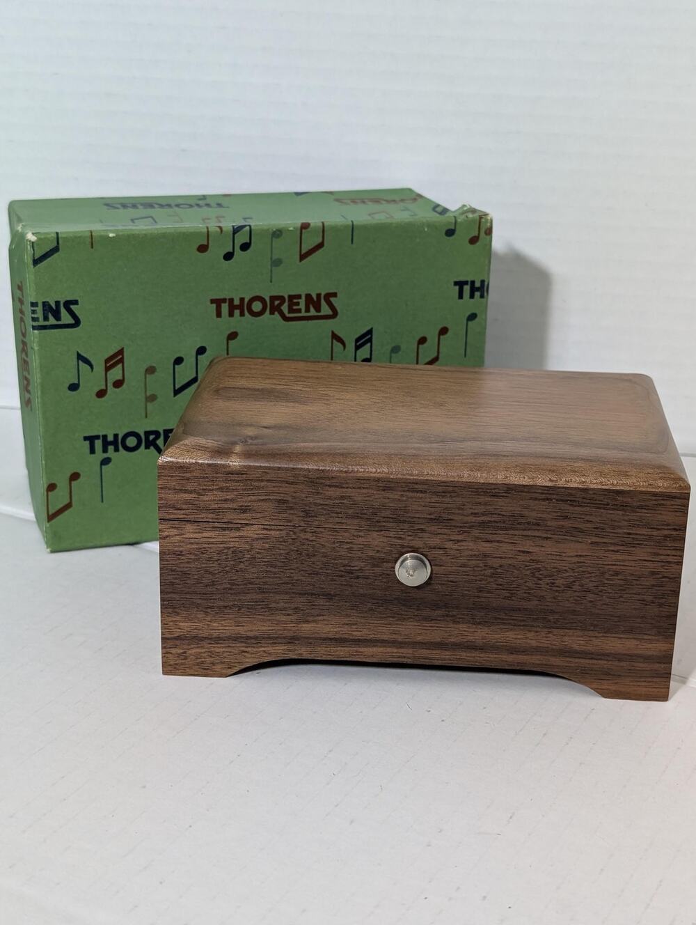 Shadow of Your Smile Vintage Thorens Wood Music Box Swiss Movement NOS
